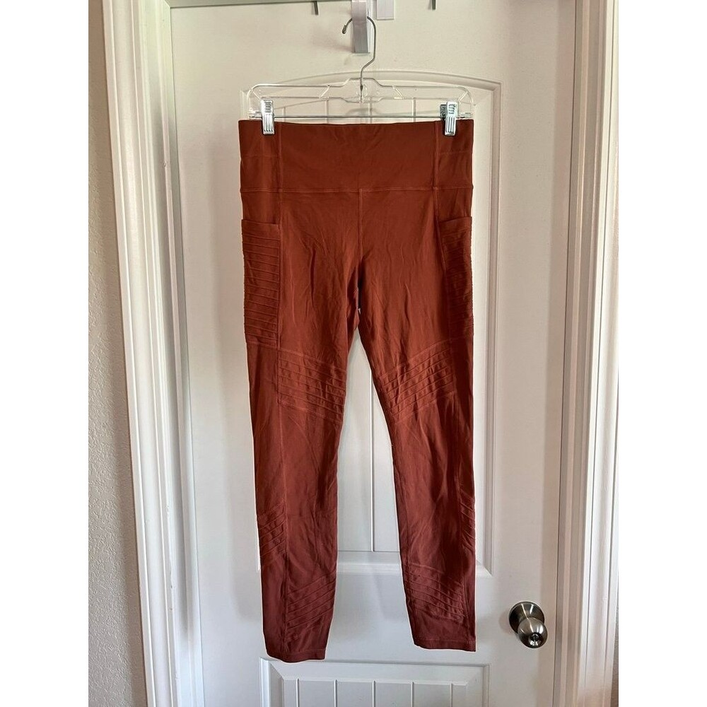 Athleta Women's High-Waisted Leggings in Rust